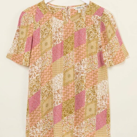 FatFace Lyndy Multi Air Patchwork Blouse - Picture 1 of 11